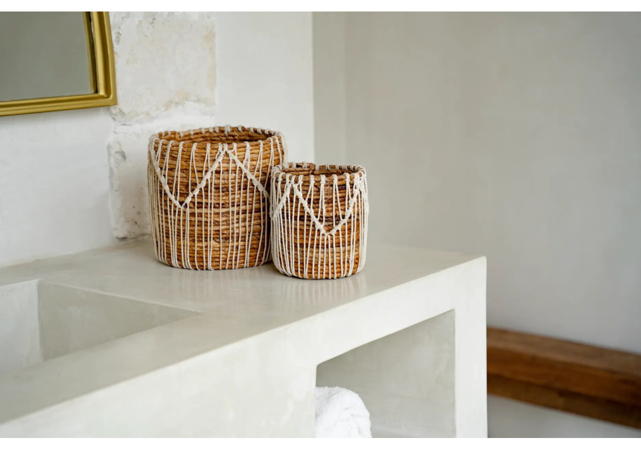 Panier Macra-Mazing - Grand Modèle Naturel - JAAD006NW-L - Bazar Bizar