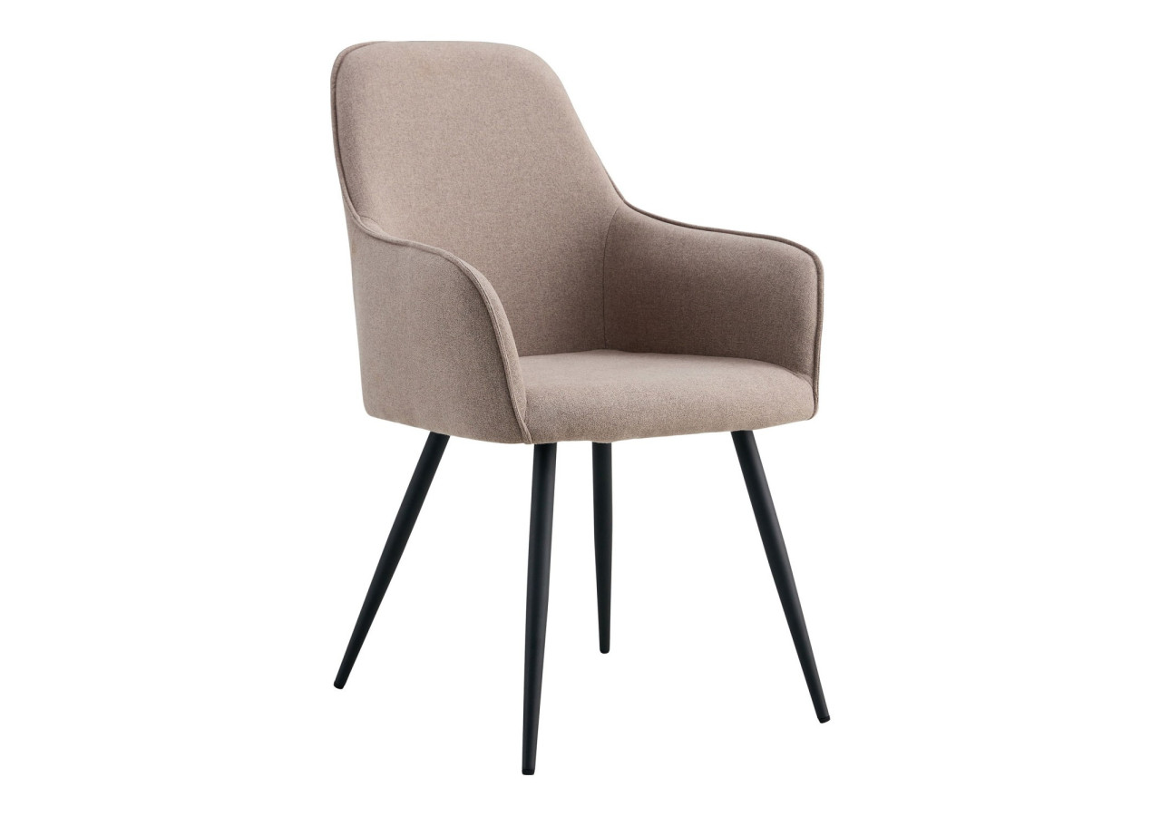 Chaise de Salle à Manger Harbo - Pierre avec Pieds Noirs - 1001148 - House Nordic