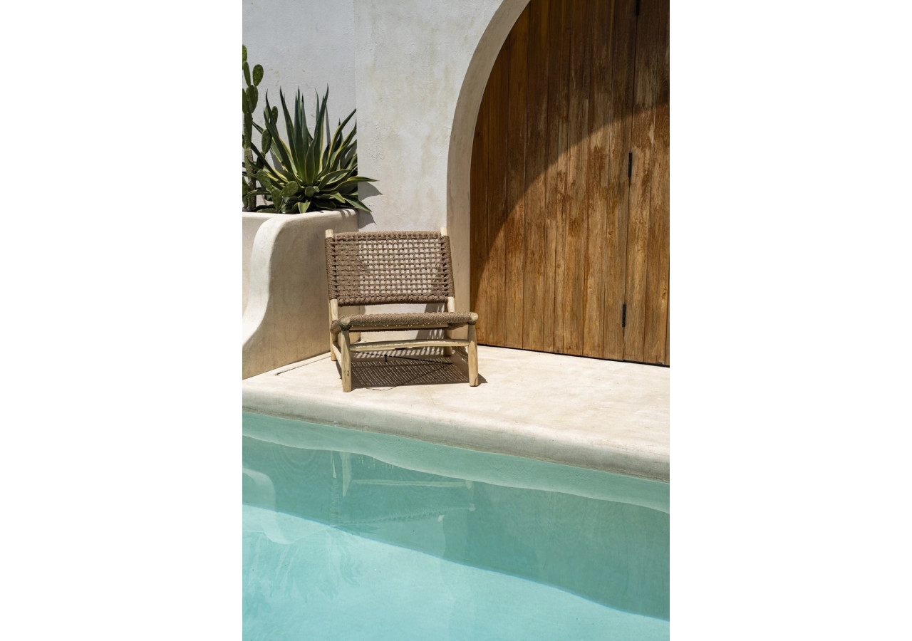 Fauteuil Island Sisal - Brun Naturel - JAAM032NBr - Bazar Bizar