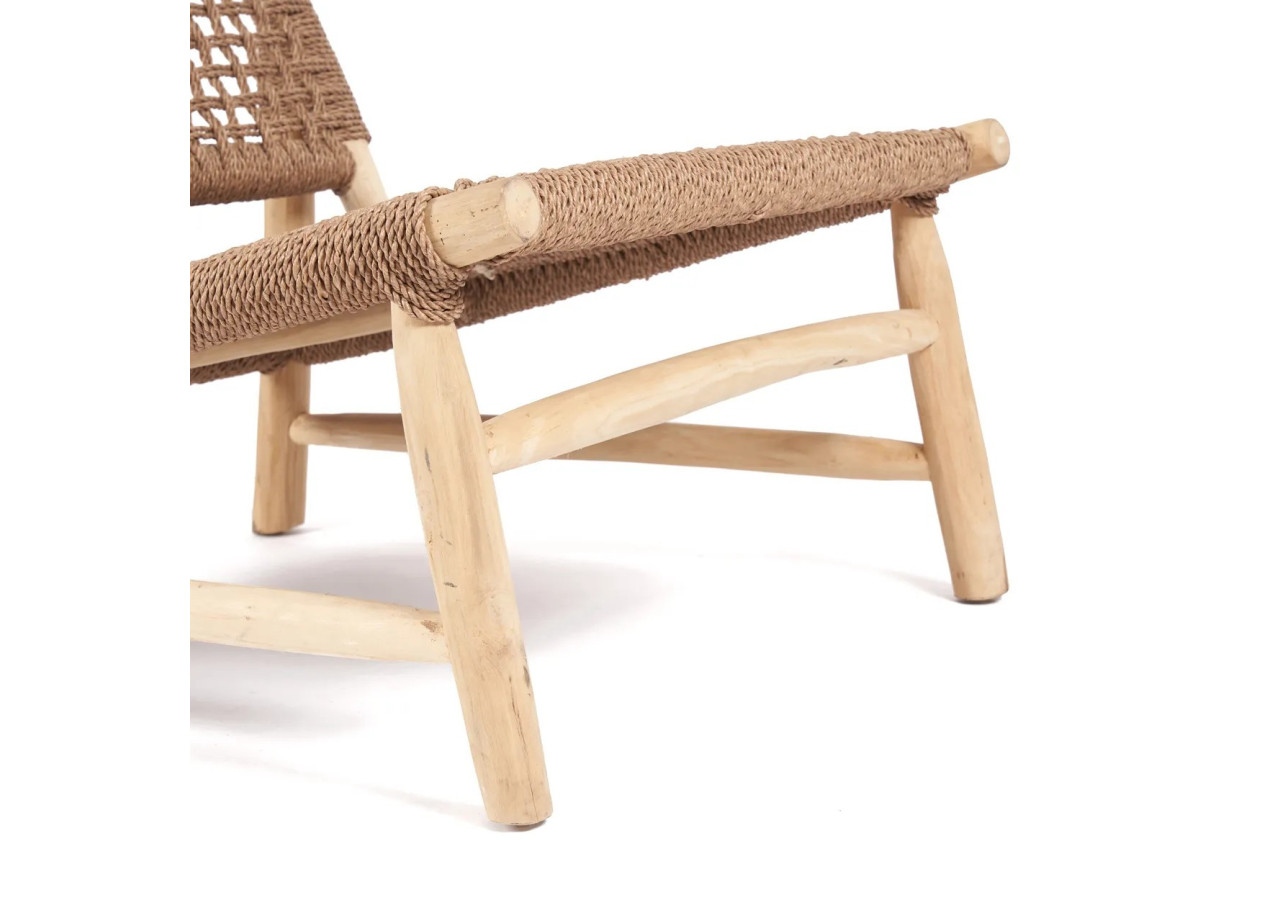 Fauteuil Island Sisal - Brun Naturel - JAAM032NBr - Bazar Bizar