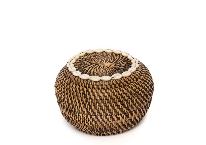 Panier Colonial Peek-a-Boo - Petit, en rotin naturel - BAGE014NBr-S - Bazar Bizar