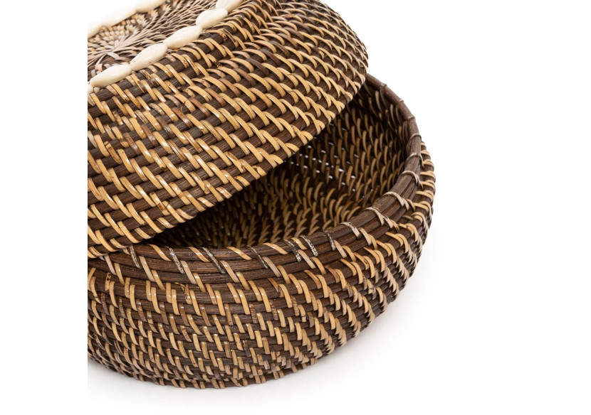 Panier Colonial Peek-a-Boo - Moyen, en rotin naturel - BAGE014NBr-M - Bazar Bizar