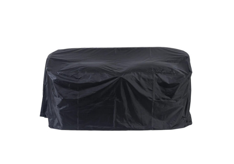 Housse de canapé Malawi - Protection extérieure en noir - BACC003B-145x75 - Bazar Bizar