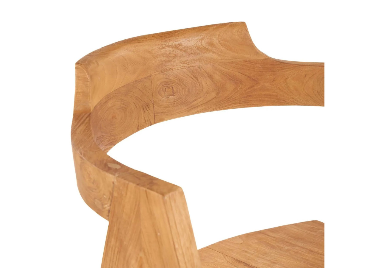 Chaise de salle à manger Nihi Sumba - Teck de qualité - JAMEK002N - Bazar Bizar