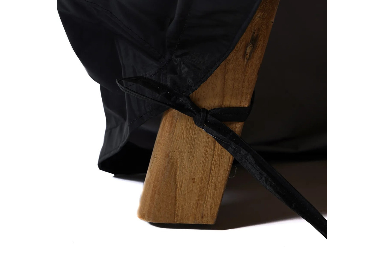 Housse de Double Jour Malawi - Noire - BACC005B-200x165 - Bazar Bizar