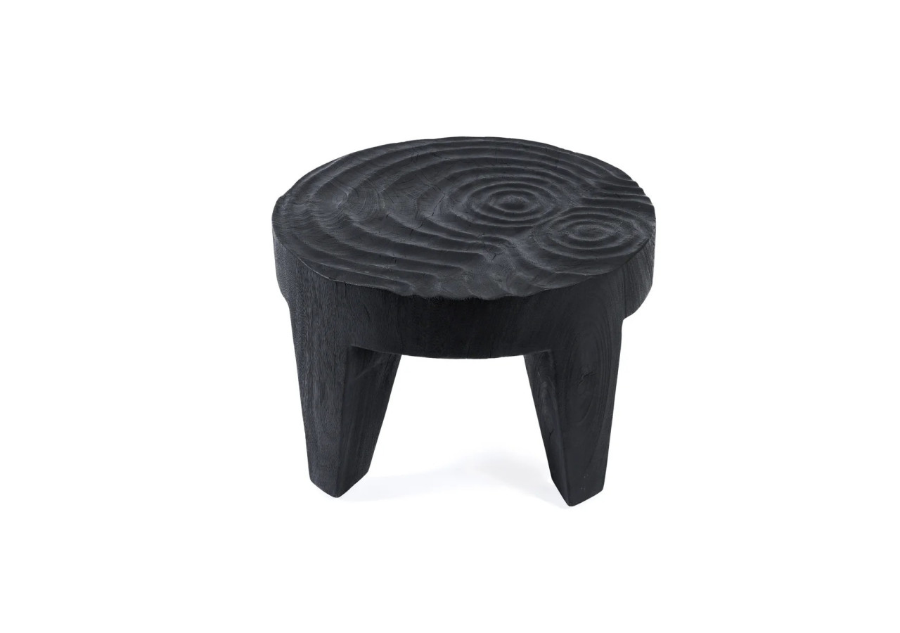 Table basse MADERO - Bois suar noir au design moderne - JANAF006B - Bazar Bizar