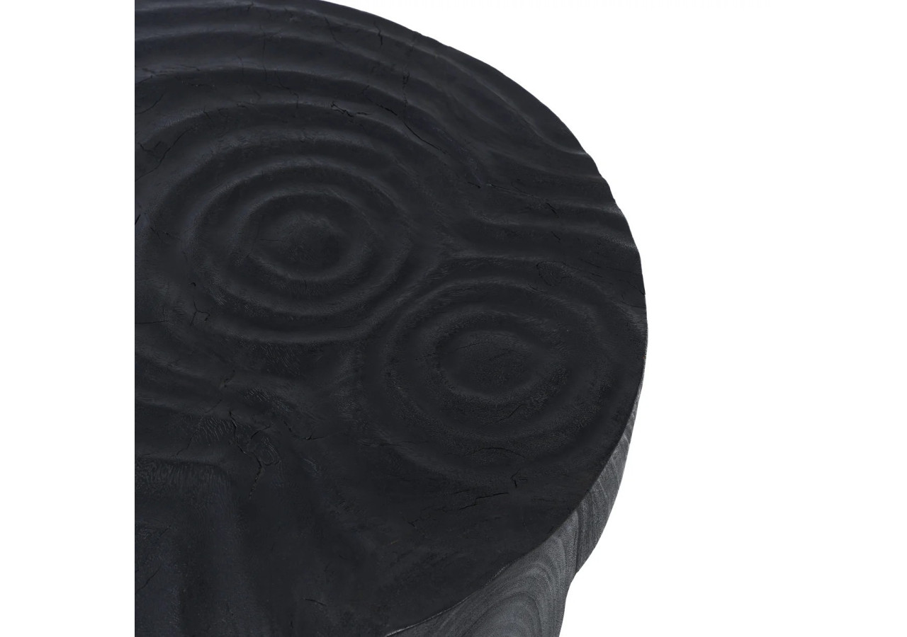 Table basse MADERO - Bois suar noir au design moderne - JANAF006B - Bazar Bizar