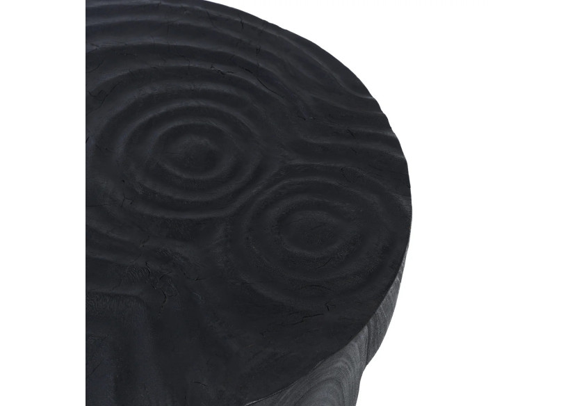 Table basse MADERO - Bois suar noir au design moderne - JANAF006B - Bazar Bizar