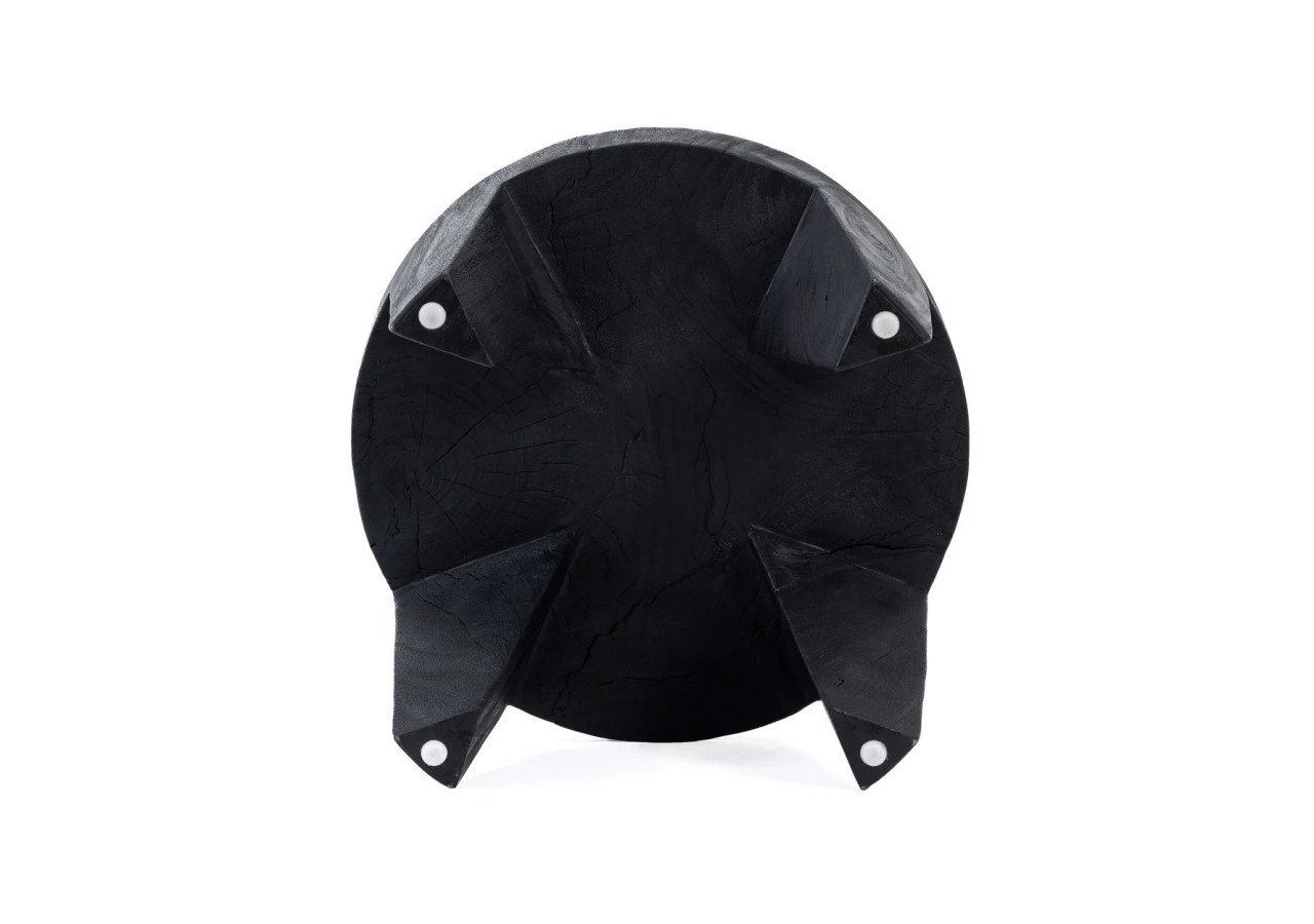 Table basse MADERO - Bois suar noir au design moderne - JANAF006B - Bazar Bizar