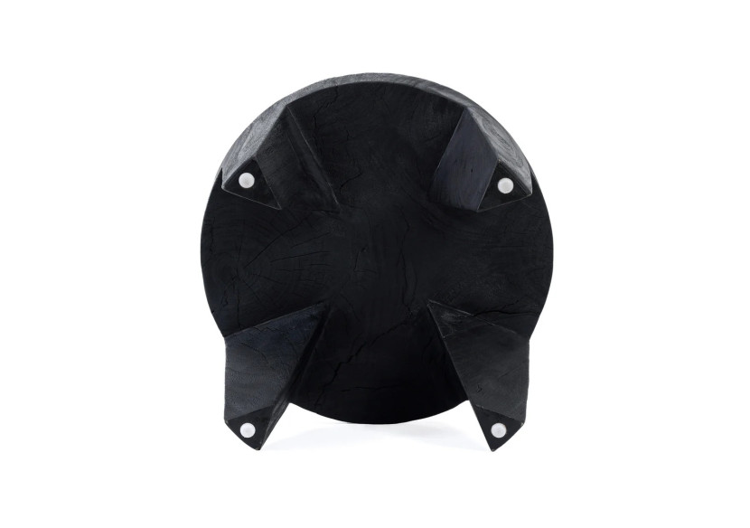 Table basse MADERO - Bois suar noir au design moderne - JANAF006B - Bazar Bizar