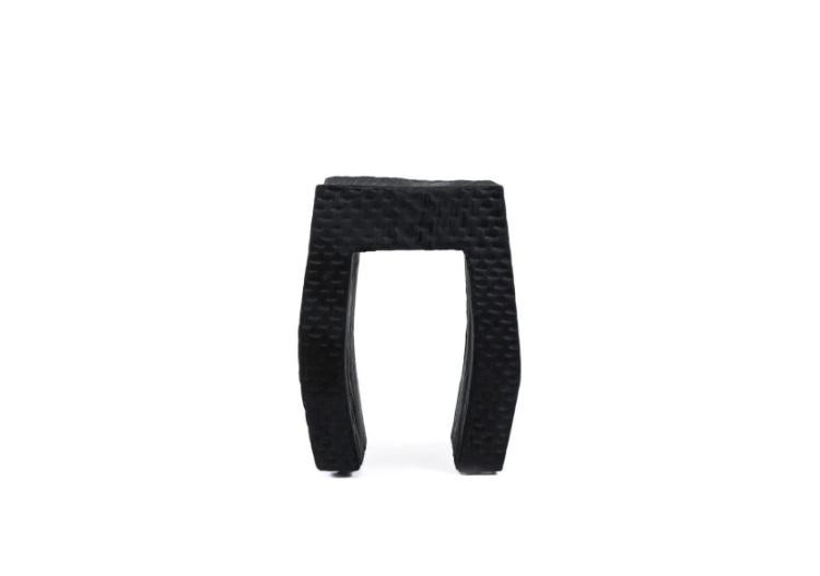 Tabouret MONTANO - Suar noir robuste - JANAF005B - Bazar Bizar