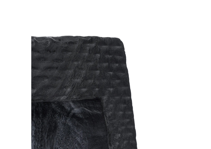 Tabouret MONTANO - Suar noir robuste - JANAF005B - Bazar Bizar Tabouret MONTANO - Suar noir robuste - JANAF005B - Bazar Bizar