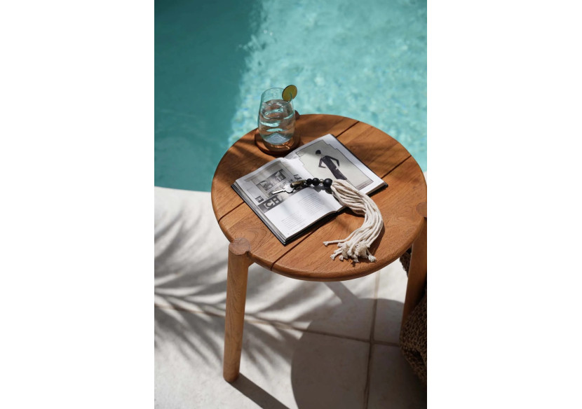 Table d'appoint GILIMANUK - Teck extérieur - JAECOL016N - Bazar Bizar