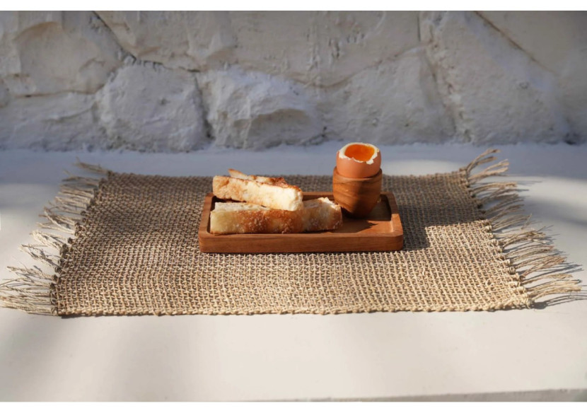 Coquetier en racine de teck - Design unique - BASU500 - Bazar Bizar