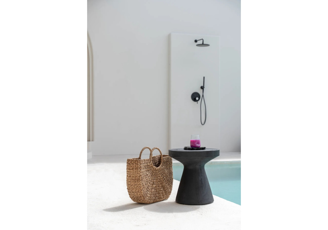 Table d'appoint GRAVITY - Bois suar noir élégant - JANAF034B - Bazar Bizar