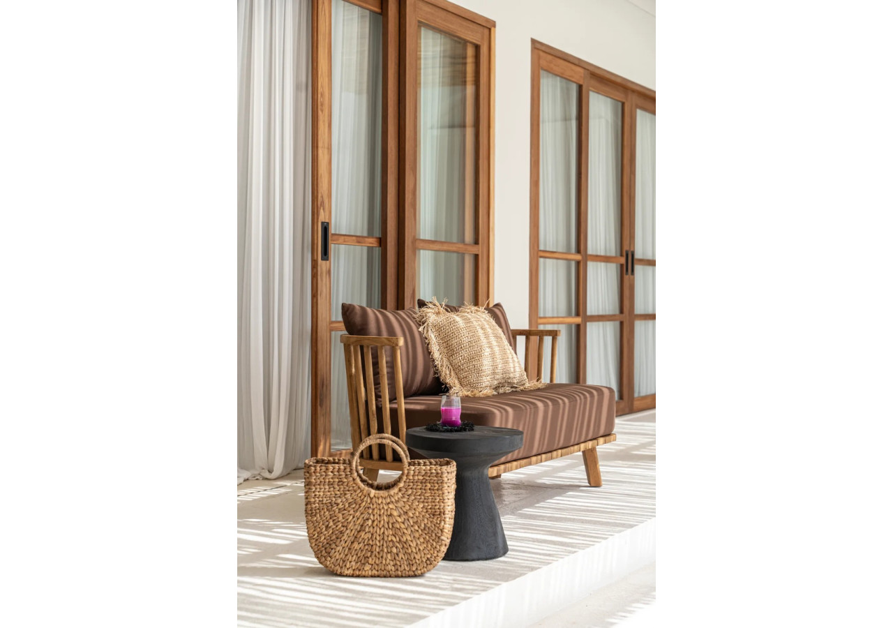 Table d'appoint GRAVITY - Bois suar noir élégant - JANAF034B - Bazar Bizar