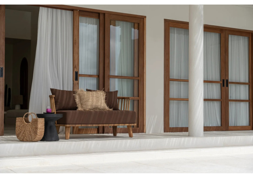 Table d'appoint GRAVITY - Bois suar noir élégant - JANAF034B - Bazar Bizar