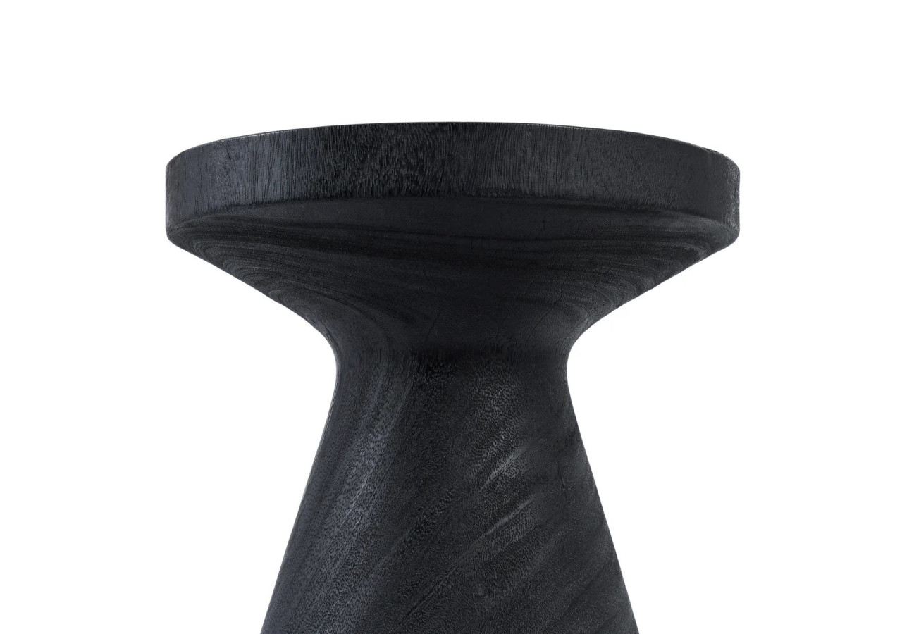 Table d'appoint GRAVITY - Bois suar noir élégant - JANAF034B - Bazar Bizar