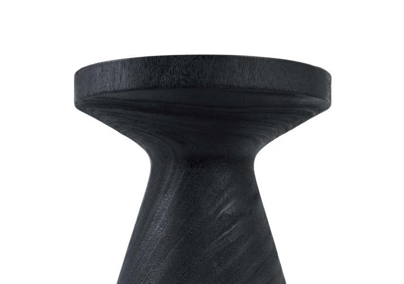 Table d'appoint GRAVITY - Bois suar noir élégant - JANAF034B - Bazar Bizar