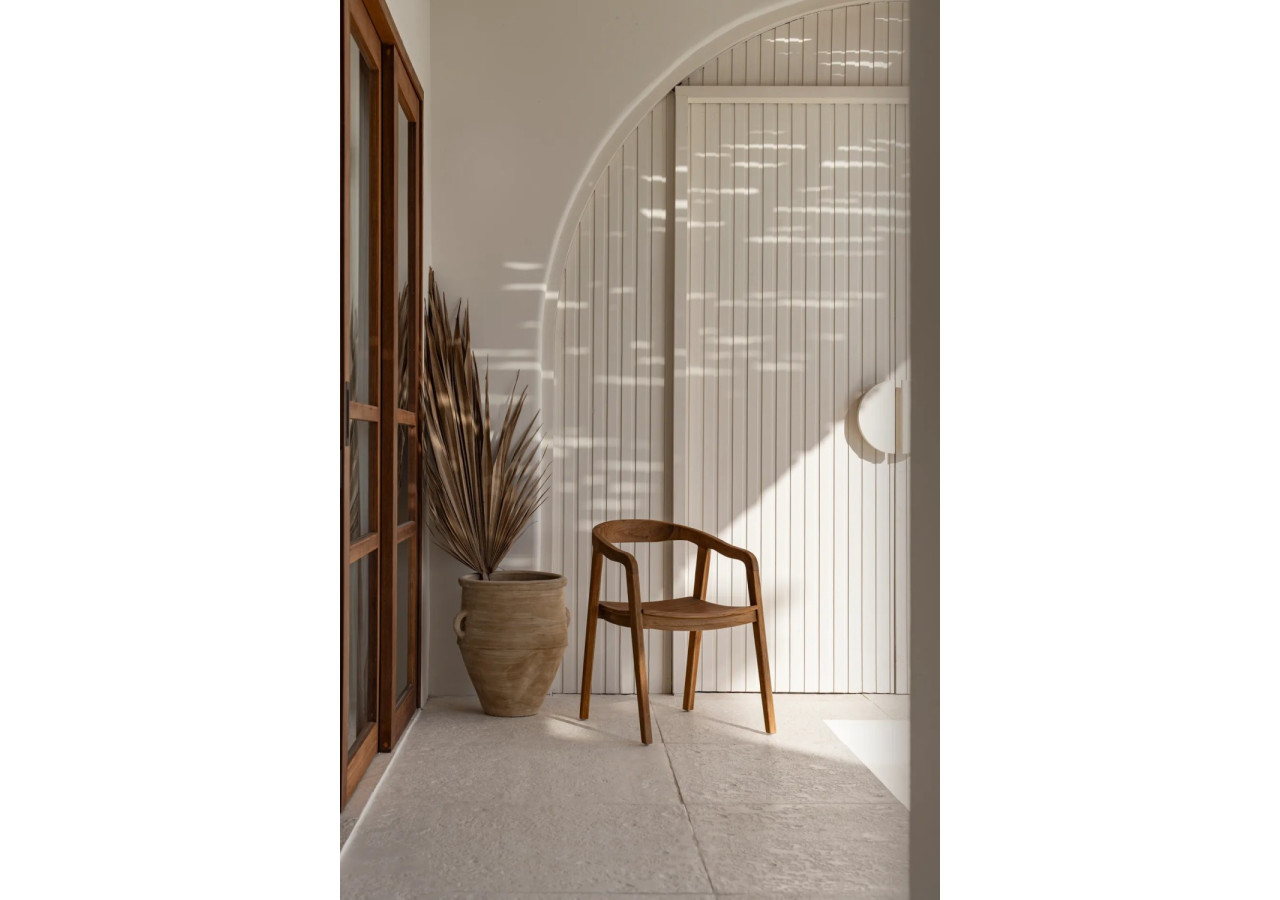 Chaise de salle à manger NIHI OKA - Teck de qualité pour extérieur - JAMEK001N - Bazar Bizar