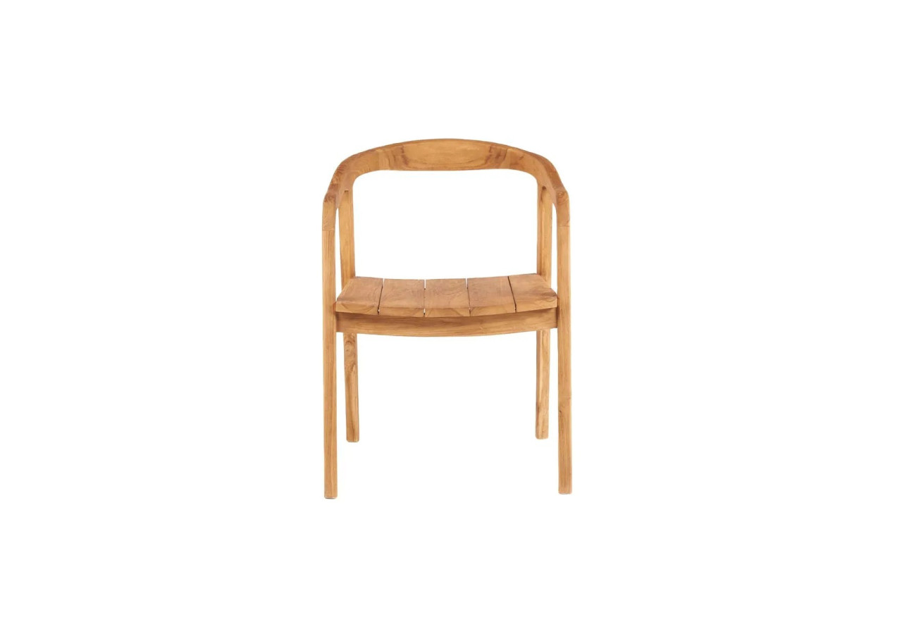 Chaise de salle à manger NIHI OKA - Teck de qualité pour extérieur - JAMEK001N - Bazar Bizar