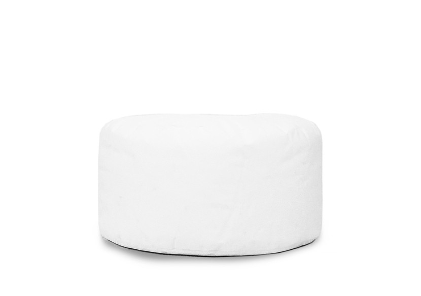 Pouffe Ronde Intérieur Blanc - 60 cm - BEP004-60 - Bazar Bizar