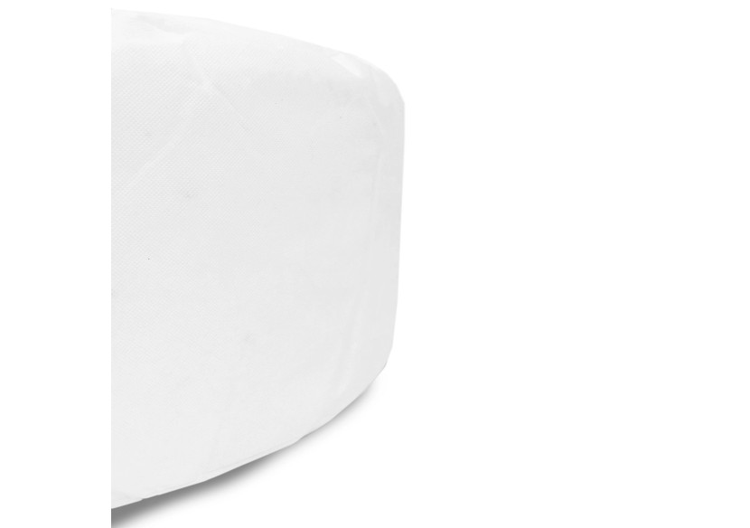 Pouffe Ronde Intérieur Blanc - 60 cm - BEP004-60 - Bazar Bizar
