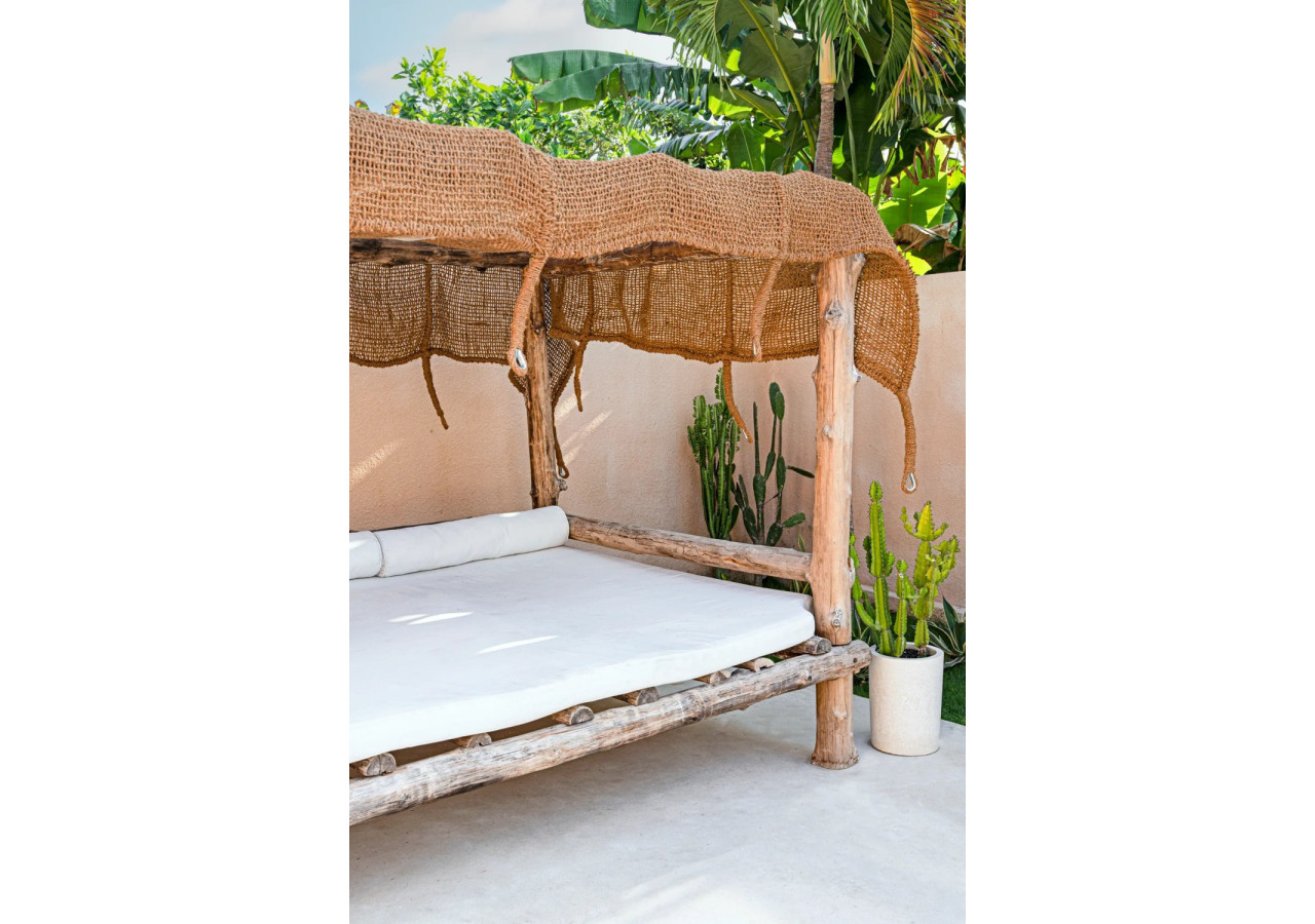 Parasol Coco Shade - Naturel 500x300cm pour extérieur - JACOX004N-500x300 - Bazar Bizar