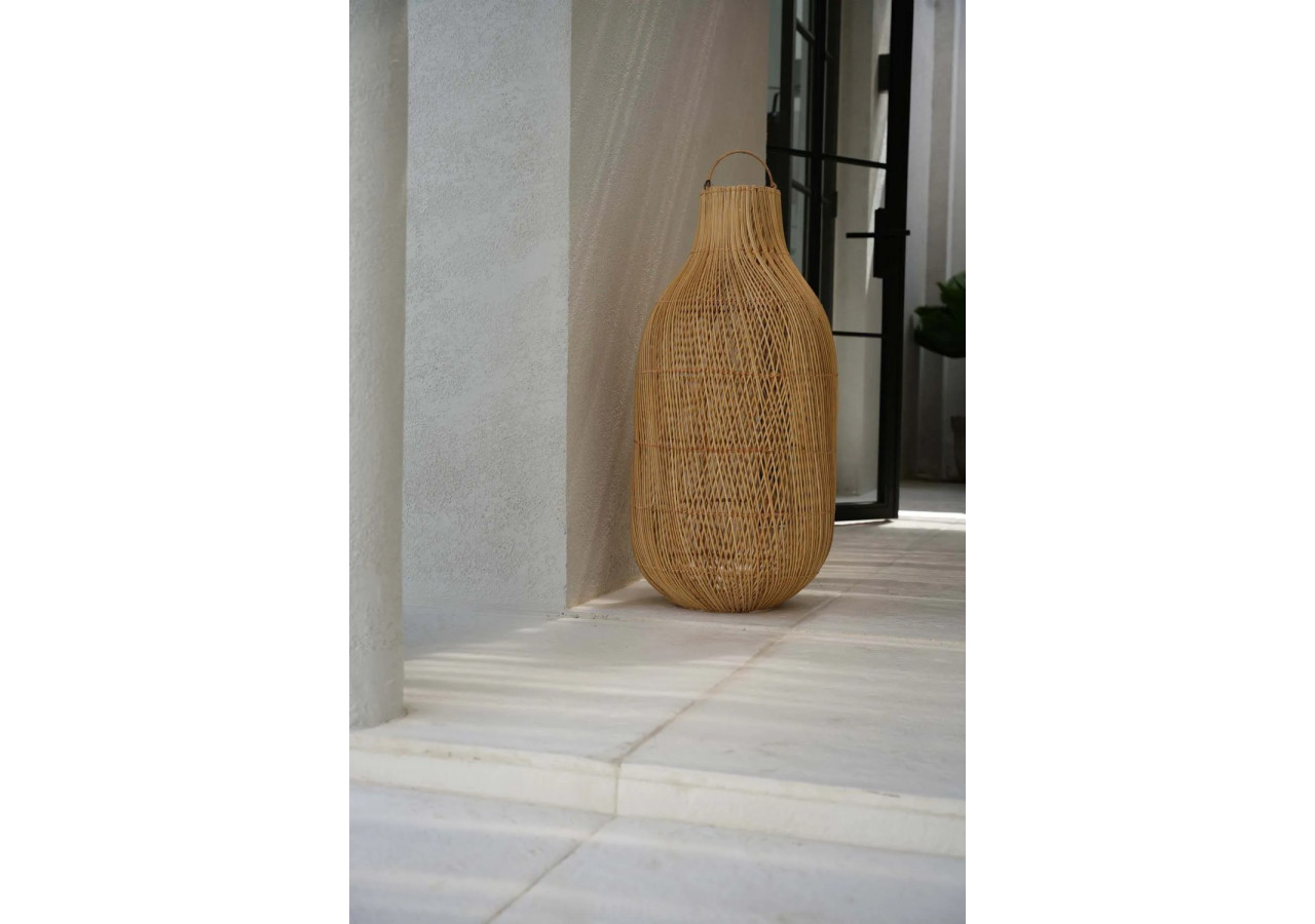 Suspension Kendi - Rattan naturel au design rustique - BA171N-L-45x90 - Bazar Bizar