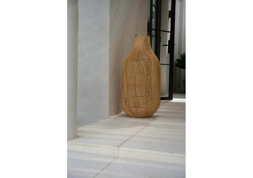 Suspension Kendi - Rattan naturel au design rustique - BA171N-L-45x90 - Bazar Bizar