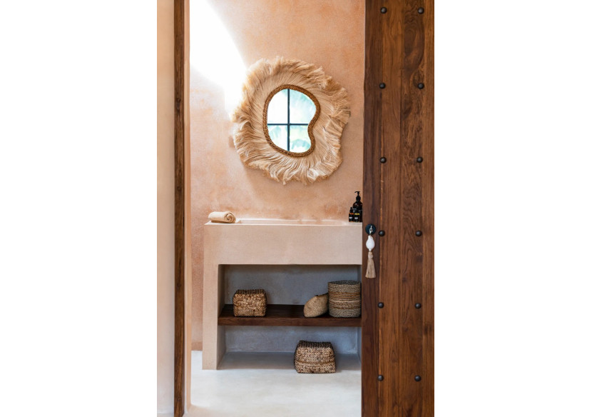 Miroir La Principessa - Design naturel et arqué - JAHOK003N-L - Bazar Bizar