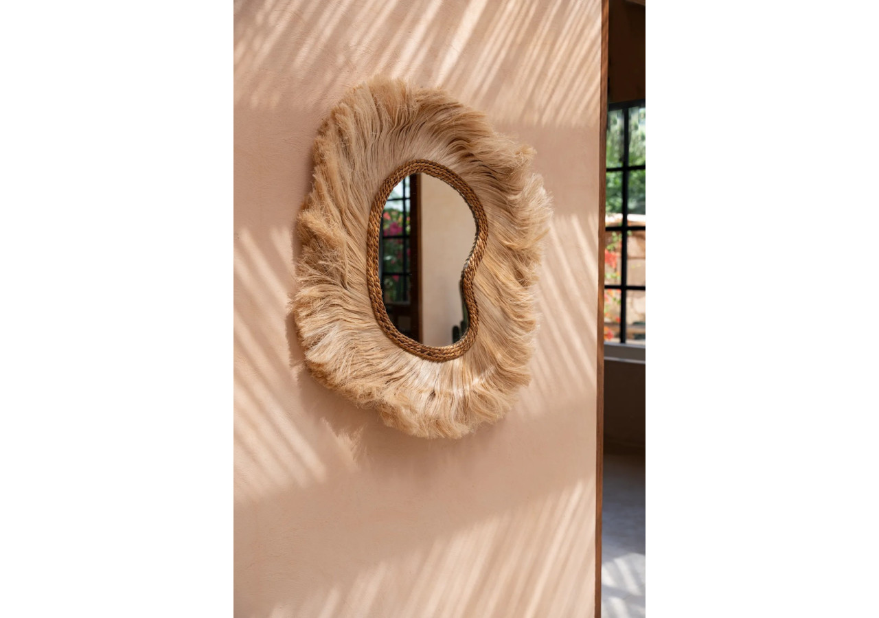 Miroir La Principessa - Design naturel et arqué - JAHOK003N-L - Bazar Bizar
