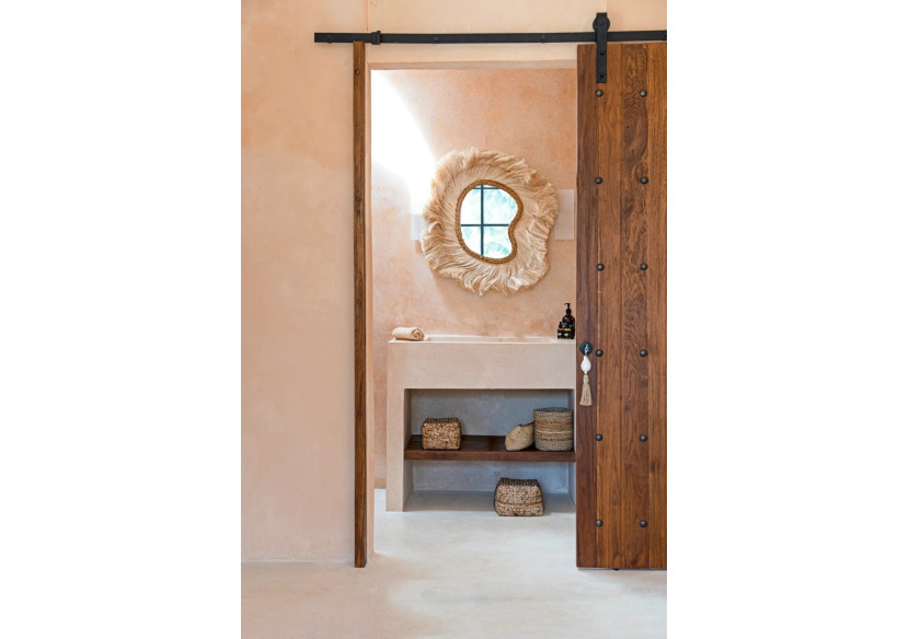 Miroir La Principessa - Design naturel et arqué - JAHOK003N-L - Bazar Bizar