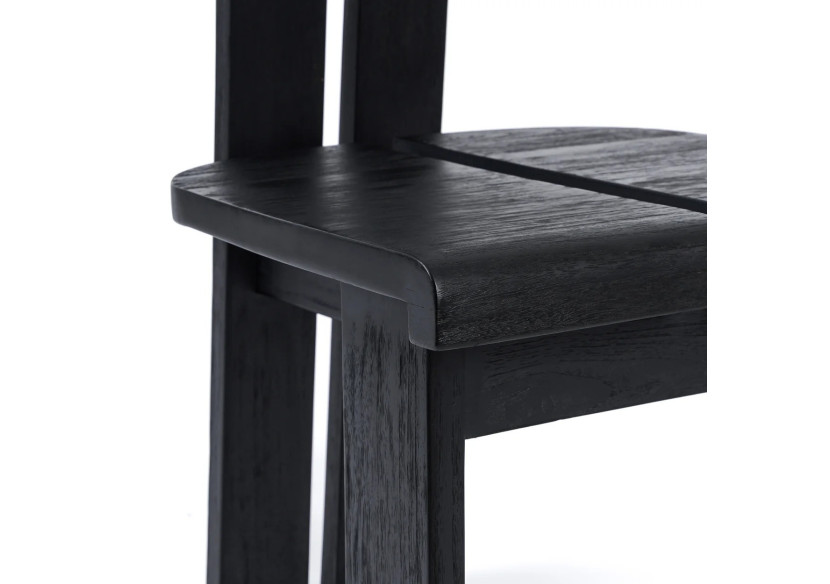 Chaise de Salle à Manger Sama Sama - Finition noire élégante - JANAF002B - Bazar Bizar Chaise de Salle à Manger Sama Sama - Finition noire élégante - JANAF002B - Bazar Bizar