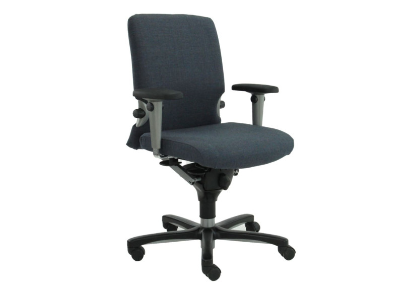 Chaise de Bureau Ergonomique Comforto 77 - Tissu Kvadrat Gris Foncé - R_COMFO_77_KVADRAT_M - Refurbished