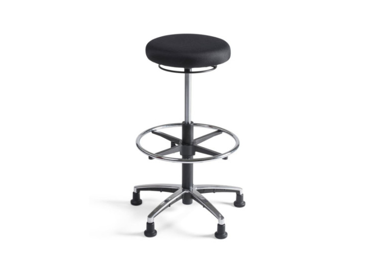 Tabouret de Travail Workliving - Assise Tissu, Aluminium - 100338 - Workliving