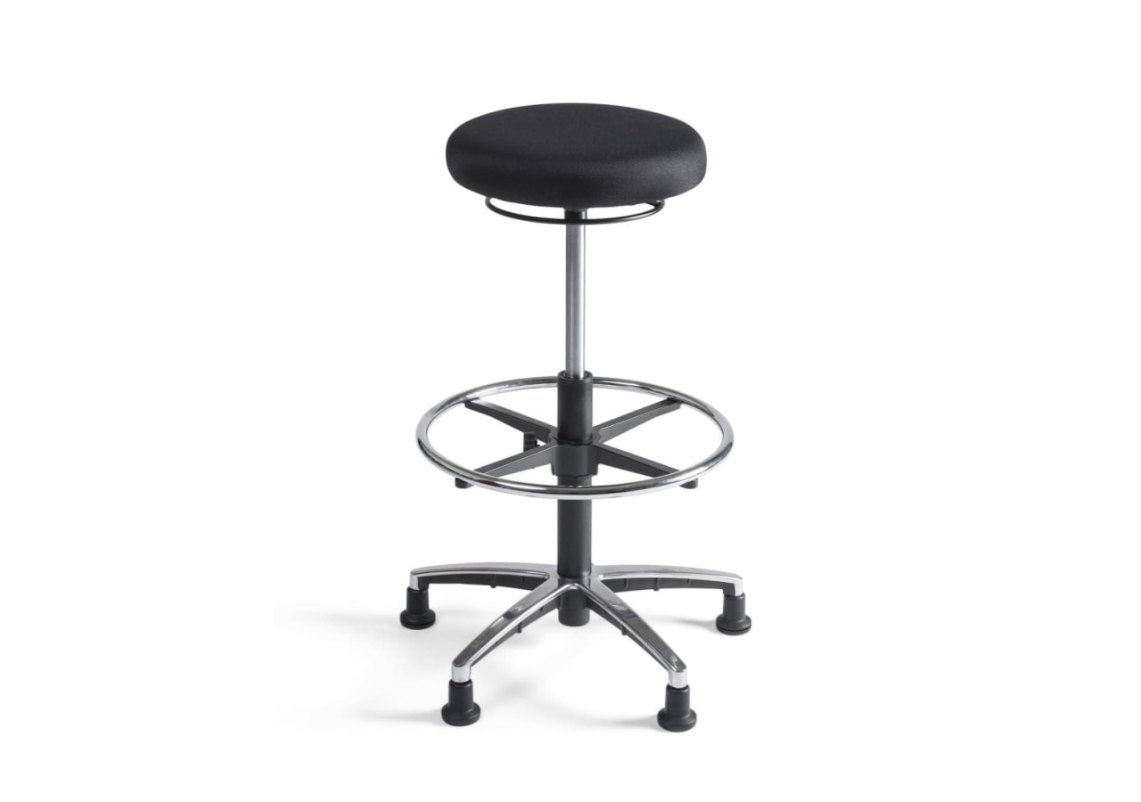 Tabouret de Travail Workliving - Assise Tissu, Aluminium - 100338 - Workliving