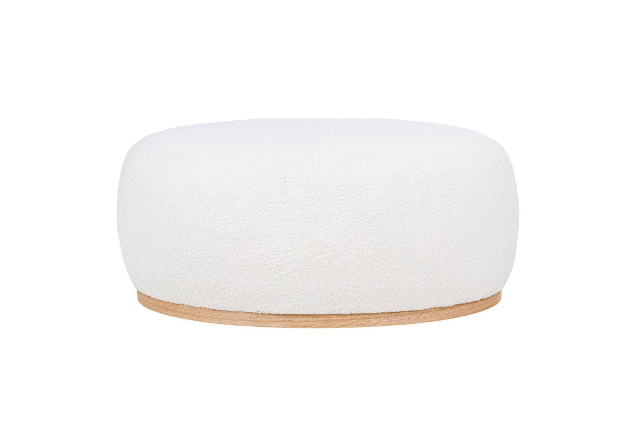Pouf Manhattan - Boucle blanche 54,5 x 88,5 x 36 cm - 1501222 - House Nordic