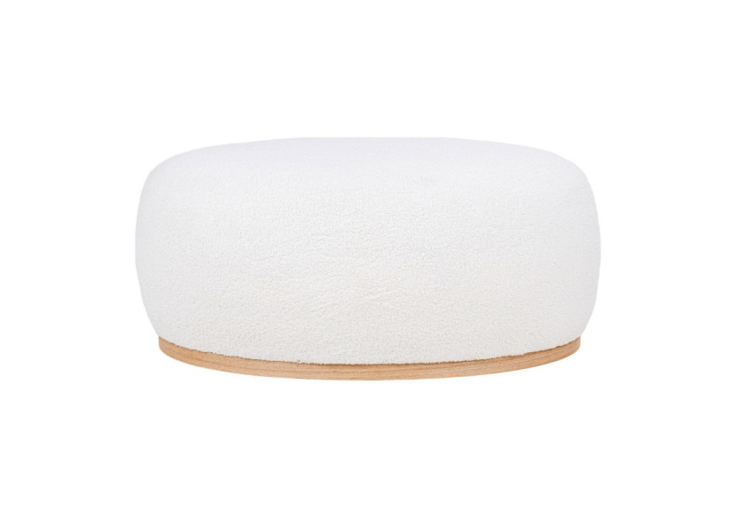Pouf Manhattan - Boucle blanche 54,5 x 88,5 x 36 cm - 1501222 - House Nordic
