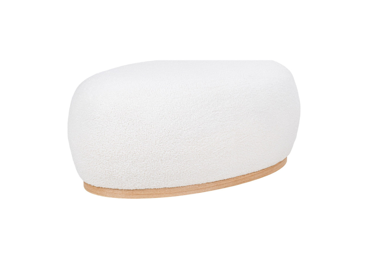 Pouf Manhattan - Boucle blanche 54,5 x 88,5 x 36 cm - 1501222 - House Nordic