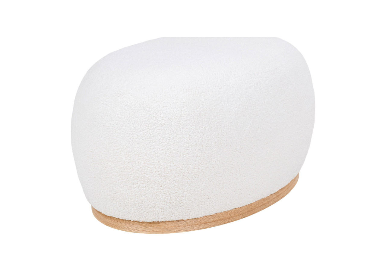 Pouf Manhattan - Boucle blanche 54,5 x 88,5 x 36 cm - 1501222 - House Nordic
