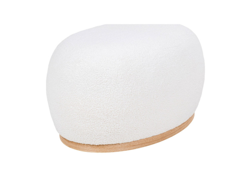 Pouf Manhattan - Boucle blanche 54,5 x 88,5 x 36 cm - 1501222 - House Nordic