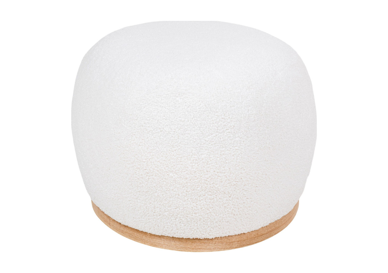 Pouf Manhattan - Boucle blanche 54,5 x 88,5 x 36 cm - 1501222 - House Nordic