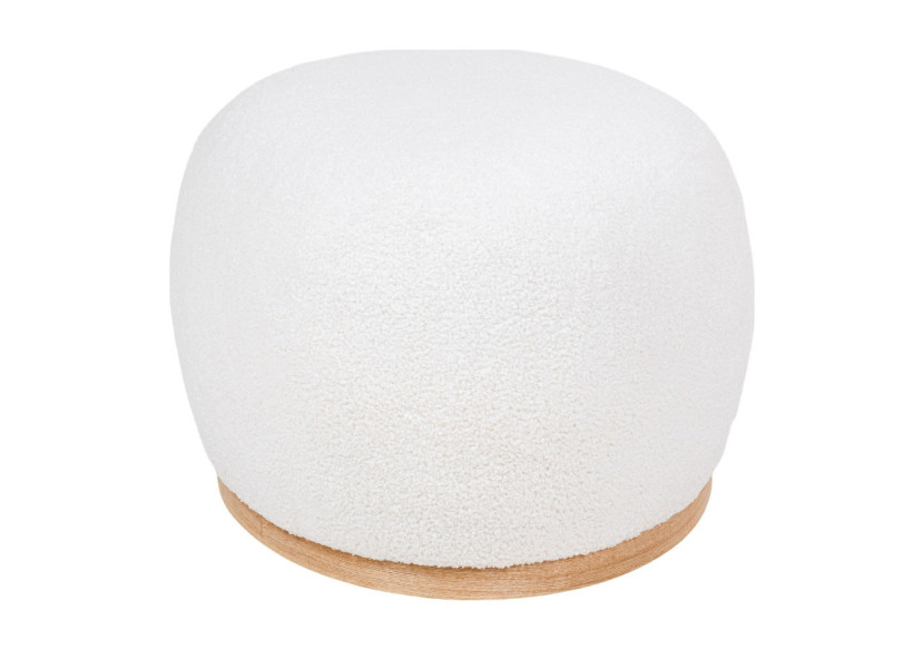 Pouf Manhattan - Boucle blanche 54,5 x 88,5 x 36 cm - 1501222 - House Nordic