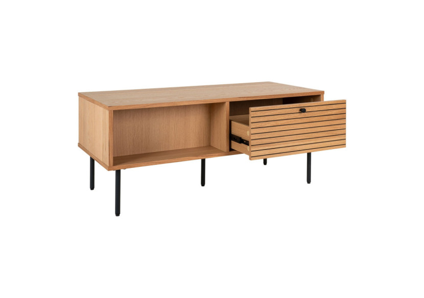 Table Basse Kyoto - Chêne et métal noir 50 x 100 x 45 cm - 2102050 - House Nordic