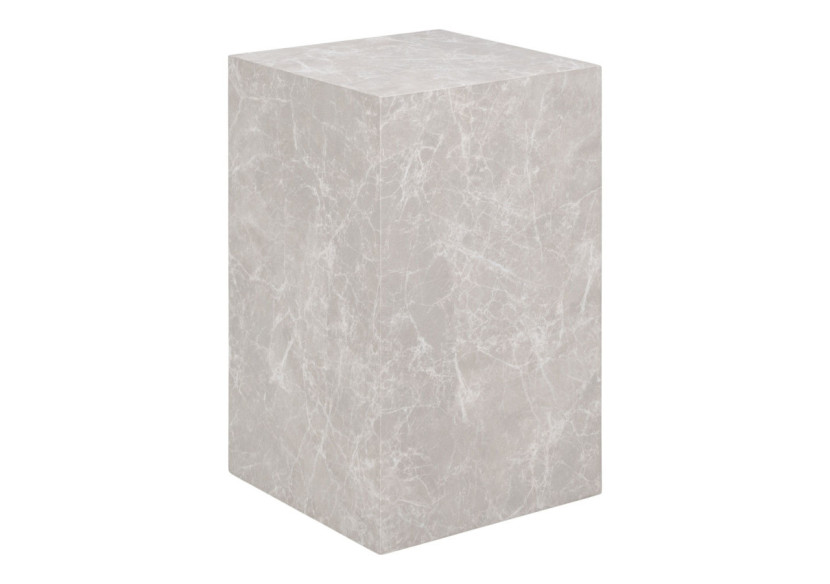Table d'Appoint Prague - Aspect marbre beige 30 x 30 x 50 cm - 2102061 - House Nordic