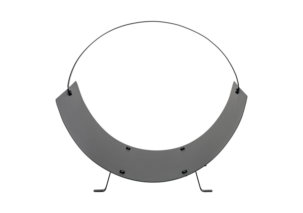 Tires Log Holder - Porte-bûches en acier noir, 40x35x33,5 cm - 4201060 - House Nordic