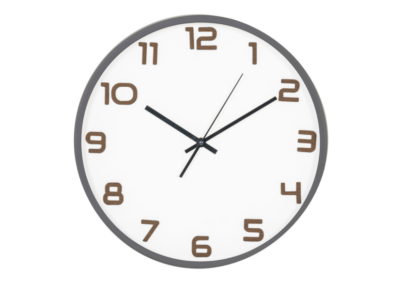 Greenwich Wall Clock - Horloge murale grise, mouvement silencieux, 35 cm - 4361125 - House Nordic