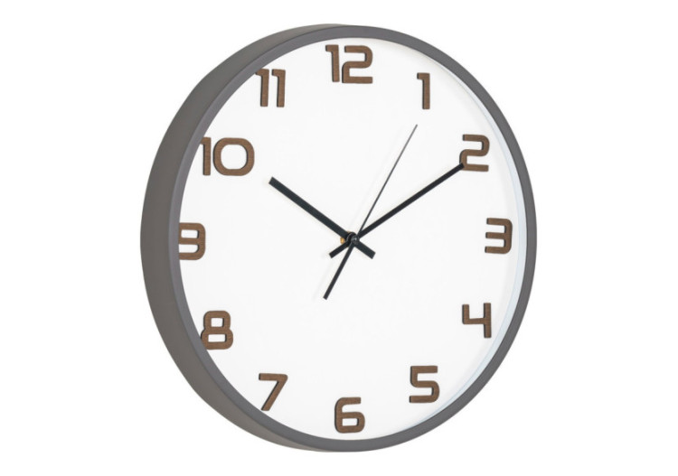 Greenwich Wall Clock - Horloge murale grise, mouvement silencieux, 35 cm - 4361125 - House Nordic 2