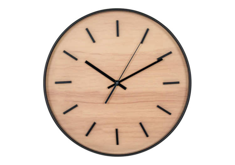 Camden Wall Clock - Horloge murale noire, mouvement silencieux, 35 cm - 4361126 - House Nordic